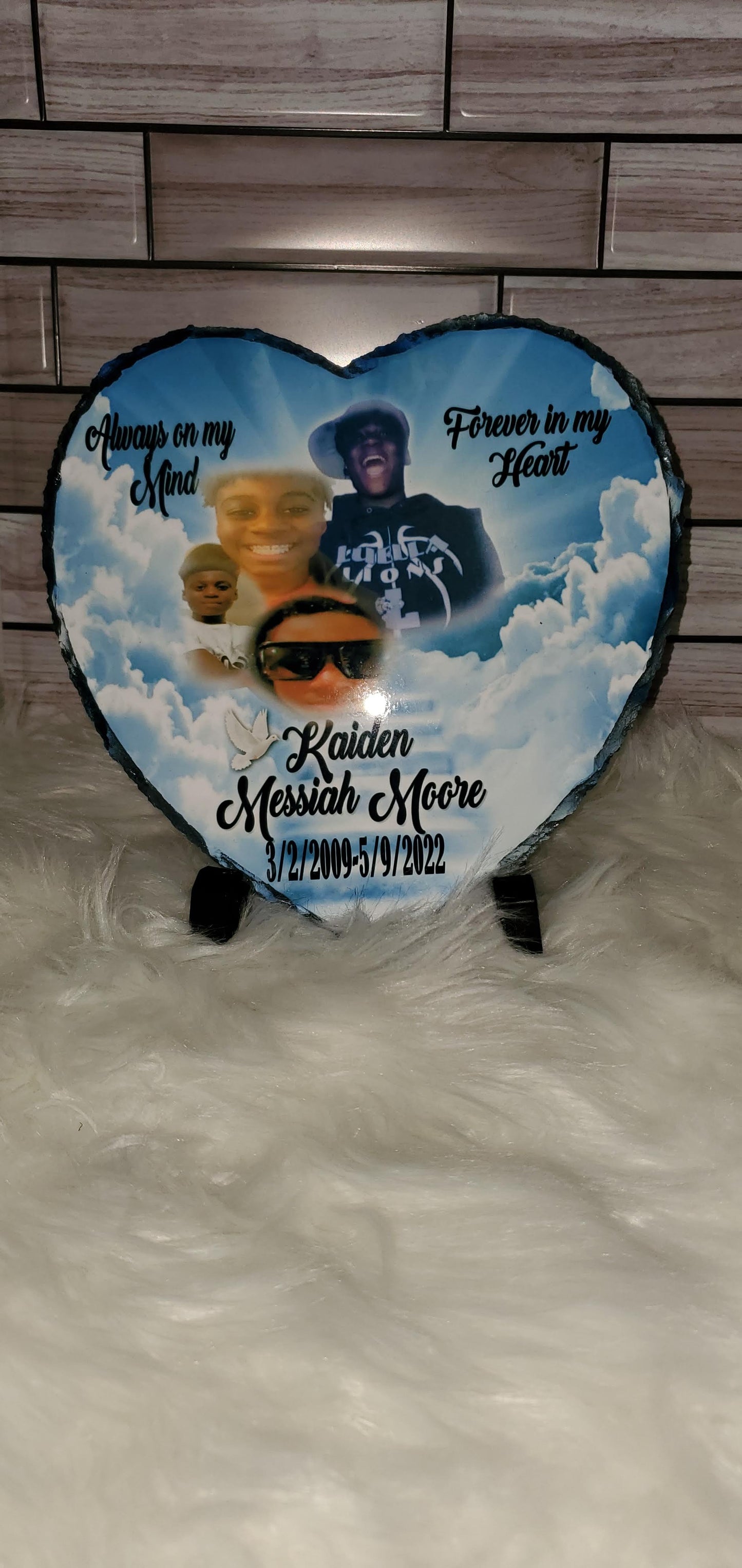 Stone Photo Plaque