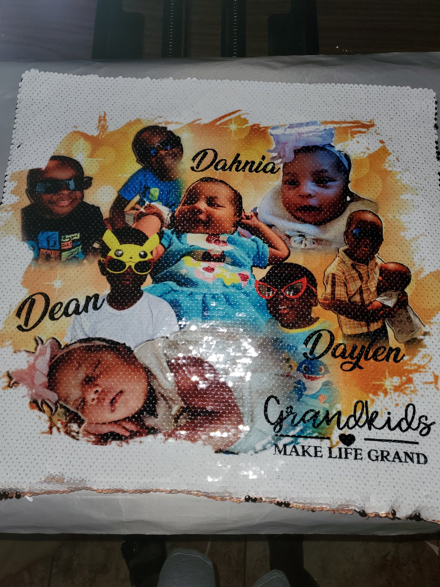 Custom Sequin Pillow